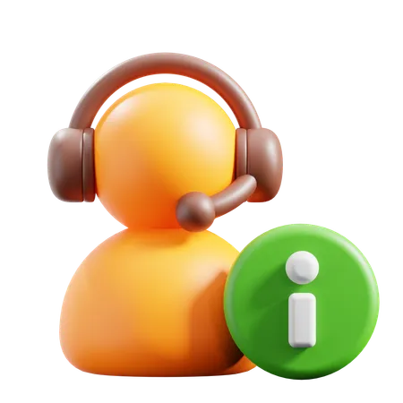 Service client  3D Icon