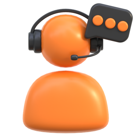 Service client  3D Icon