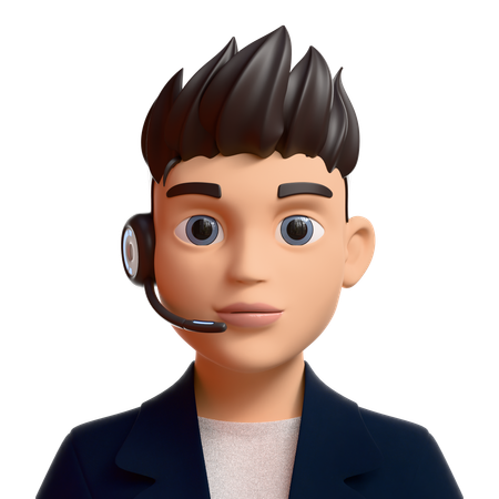 Support client masculin  3D Icon