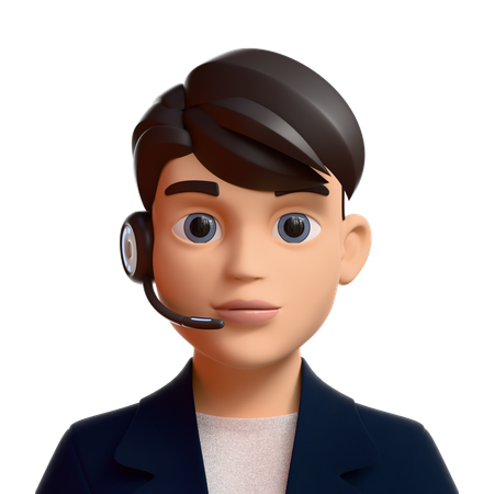 Support client masculin  3D Icon