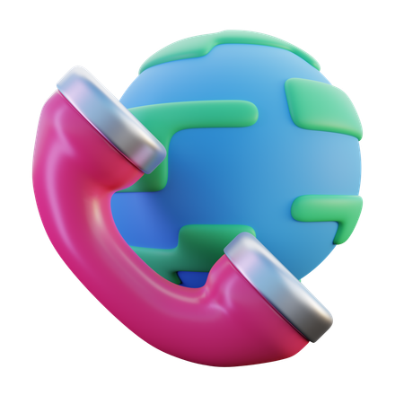 Support client mondial  3D Icon