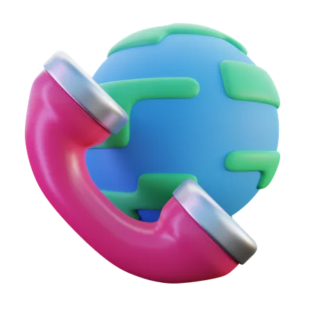 Support client mondial  3D Icon