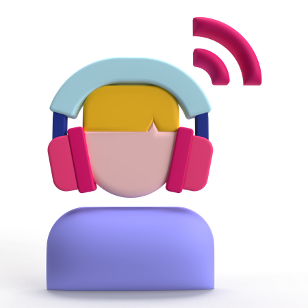 Service client  3D Icon