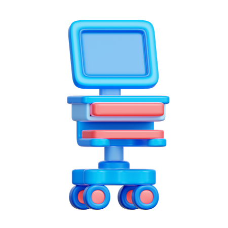 Support de moniteur d'hôpital  3D Icon