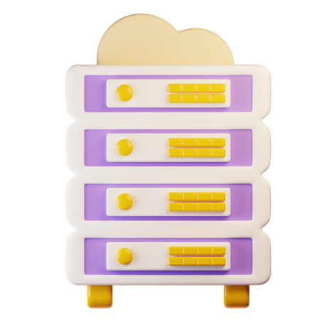 Support de serveur  3D Icon