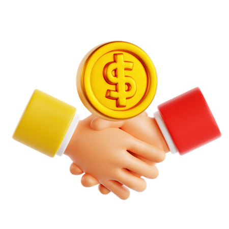 Support Handshake  3D Icon