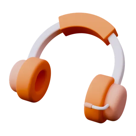 Support Headphone  3D Icon