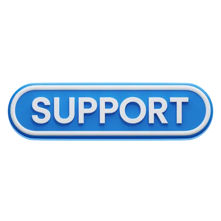 Support-Schaltfläche  3D Icon