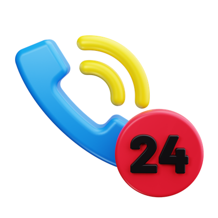 Assistance téléphonique  3D Icon