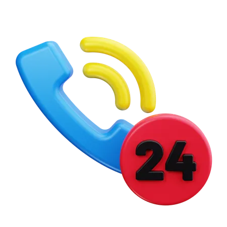 Assistance téléphonique  3D Icon