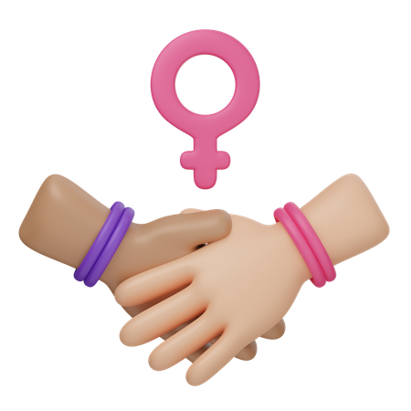 Support Women  3D Icon