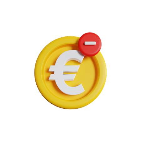 Supprimer les euros  3D Icon