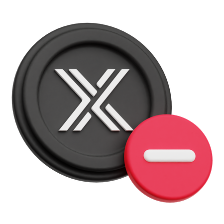 Supprimer immuable  3D Icon