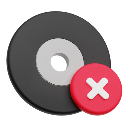 Supprimer le disque  3D Icon
