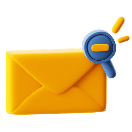 Supprimer le courrier  3D Icon