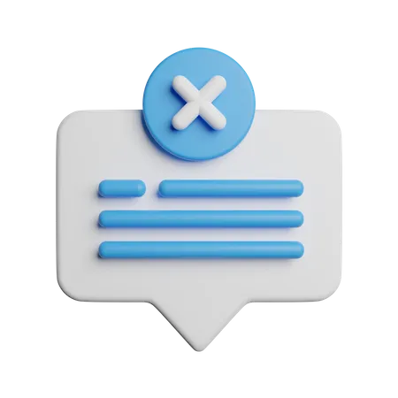 Supprimer le message  3D Icon