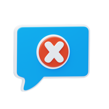 Supprimer le message1  3D Icon