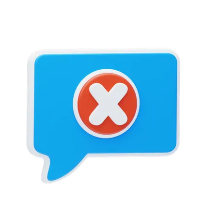 Supprimer le message1  3D Icon