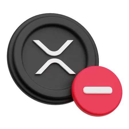 Supprimer la pièce XRP  3D Icon