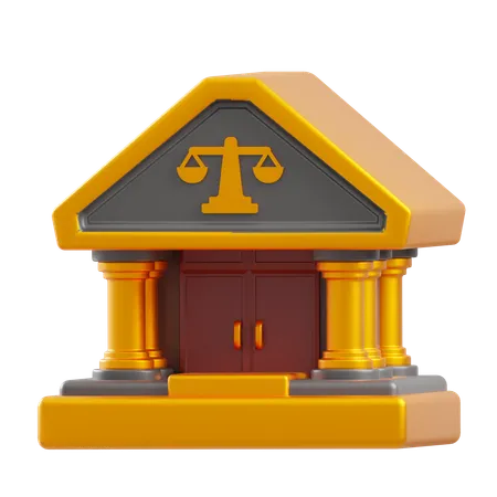 Supreme Court  3D Icon