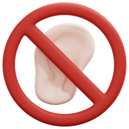 Surdité  3D Icon