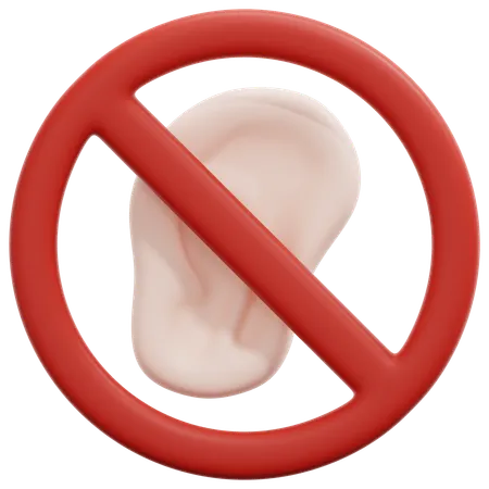 Surdité  3D Icon
