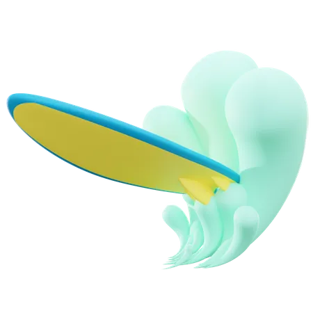 Surf  3D Illustration