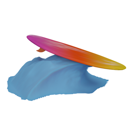 Surf  3D Illustration