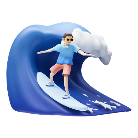 Surfant  3D Icon