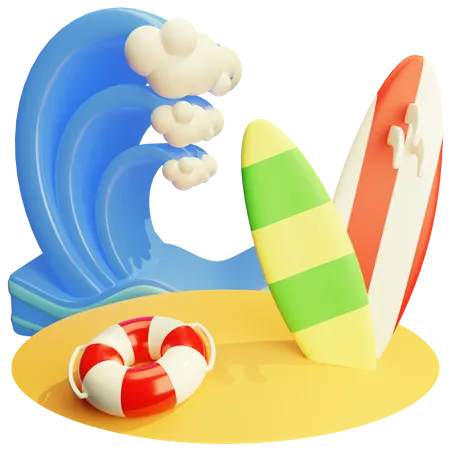 Surf  3D Icon