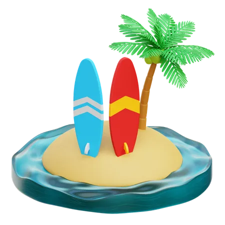 Surf  3D Icon