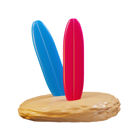 서핑 보드  3D Icon