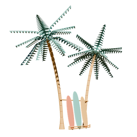Surf Board  3D Icon