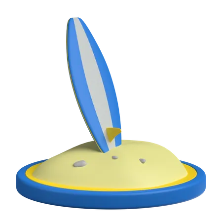 Surf Board  3D Icon