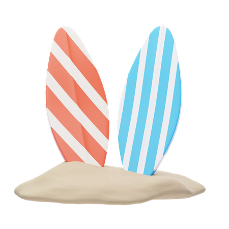 Surf Board  3D Icon