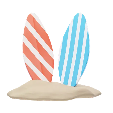 Surf Board  3D Icon