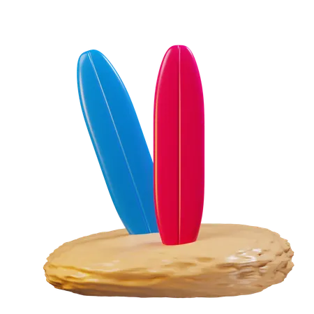 Surf Board  3D Icon