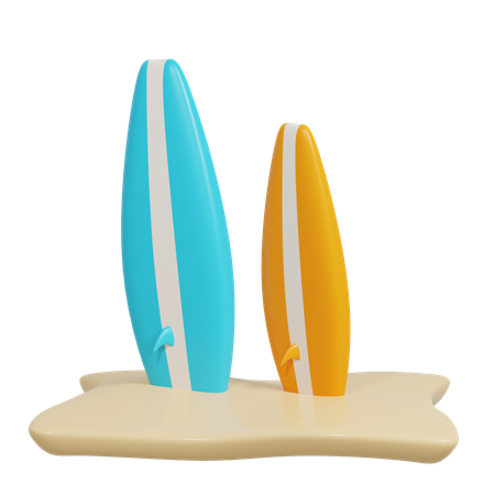 Surf Board  3D Icon