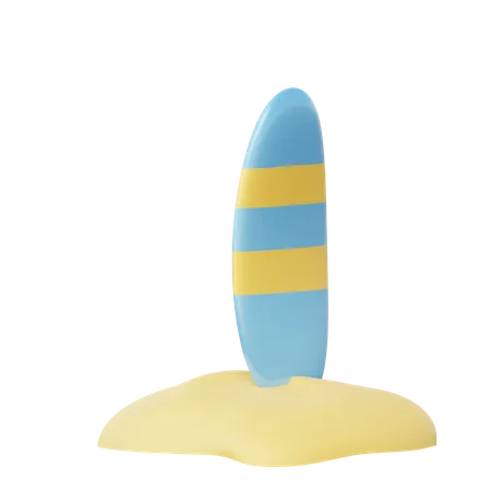 Surf Board  3D Illustration