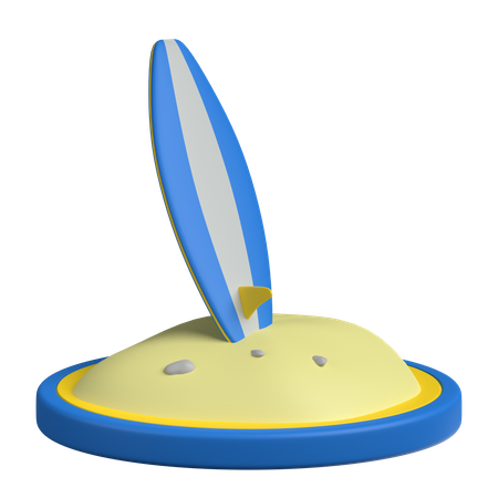 Surf Board  3D Icon