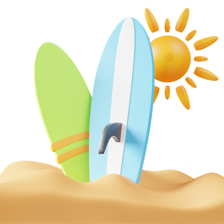 Patin de surf  3D Icon