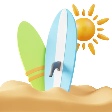 Patin de surf  3D Icon