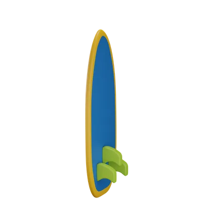 Surfboard 3 D Illustration 3D Icon