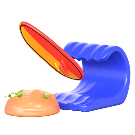 Surfboard  3D Icon