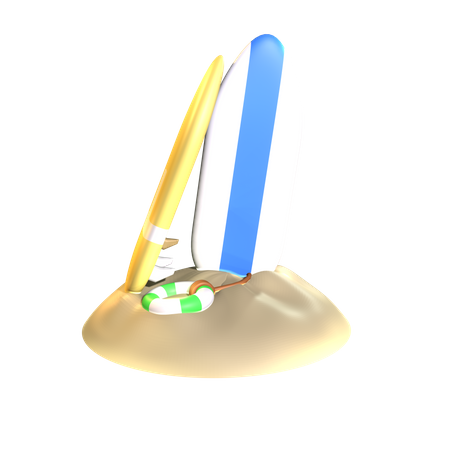 Surfboard  3D Icon