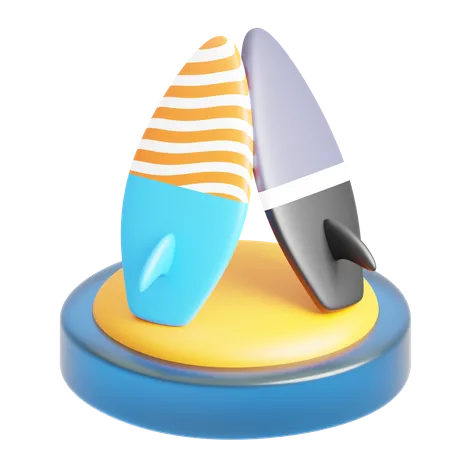 Surfboard  3D Icon