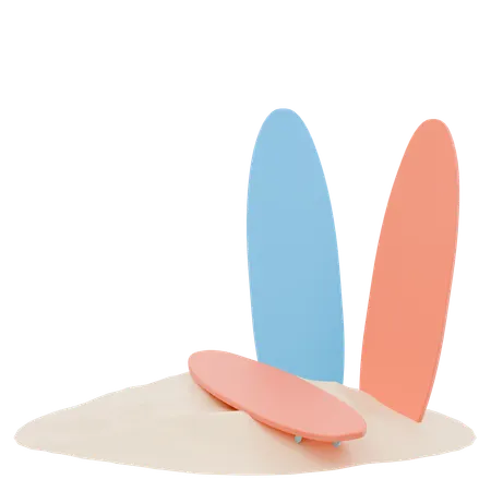 Surfboard  3D Icon