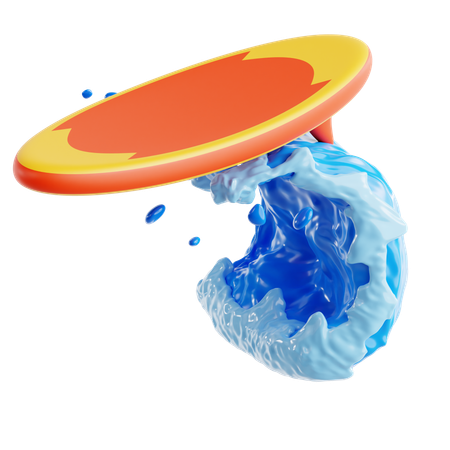 Surfboard  3D Icon