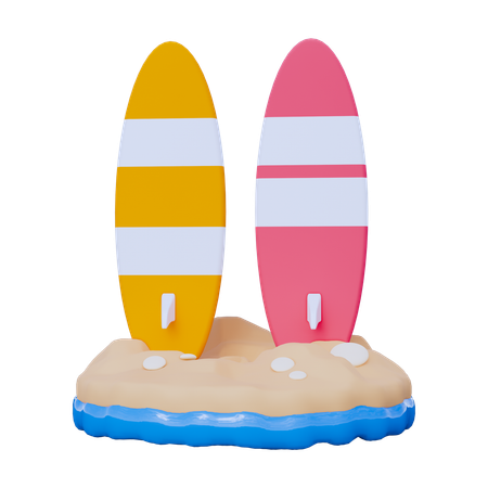 Surfboard  3D Icon