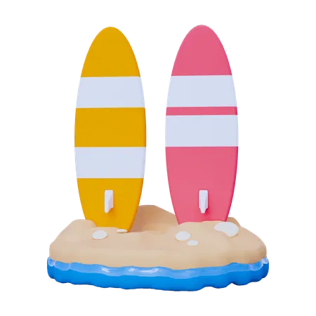 Surfboard  3D Icon